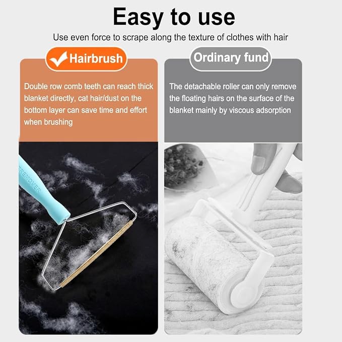 🐾Multi-functional powerful pet hair removal tool