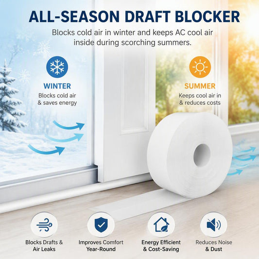 🛡️16.4-foot door and window weatherstripping (1.38 inches wide)