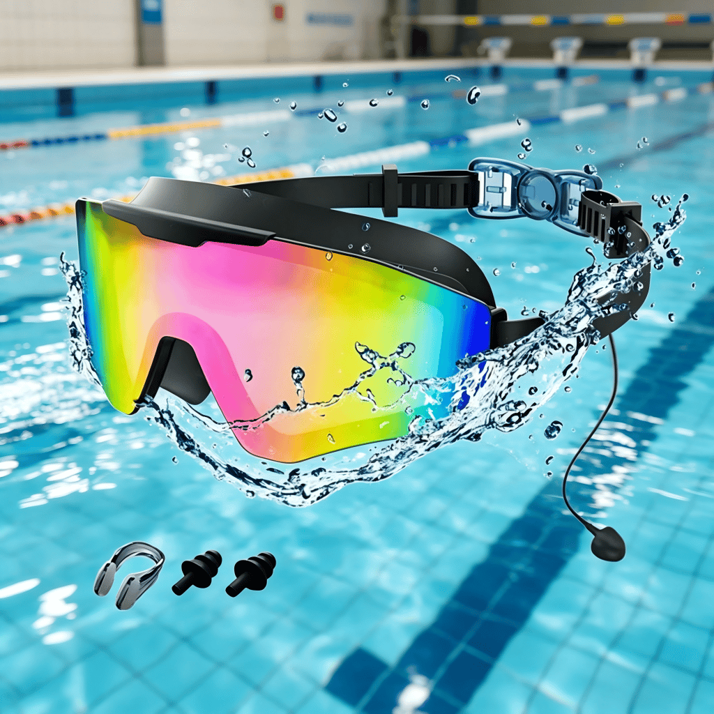 🔥Hot Sale 49% off🌟😎 Swim Goggles with Waterproof Earplugs & Nose Clip