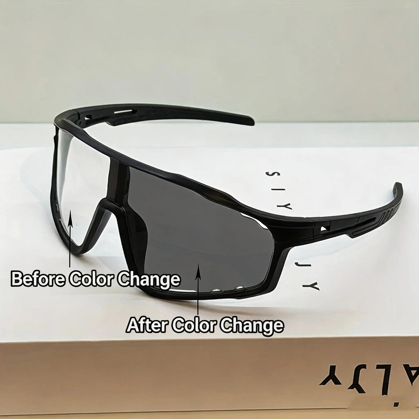 ☀️🕶️ UV400 Photochromic Polarized Safety Glasses with eyewear cases