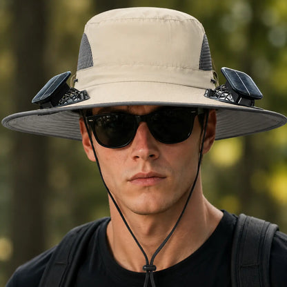 🌞New Solar-Powered Outdoor Cooling Fan Hat