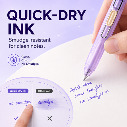 ✏️Retractable Pocket Gel Ink Pen Set