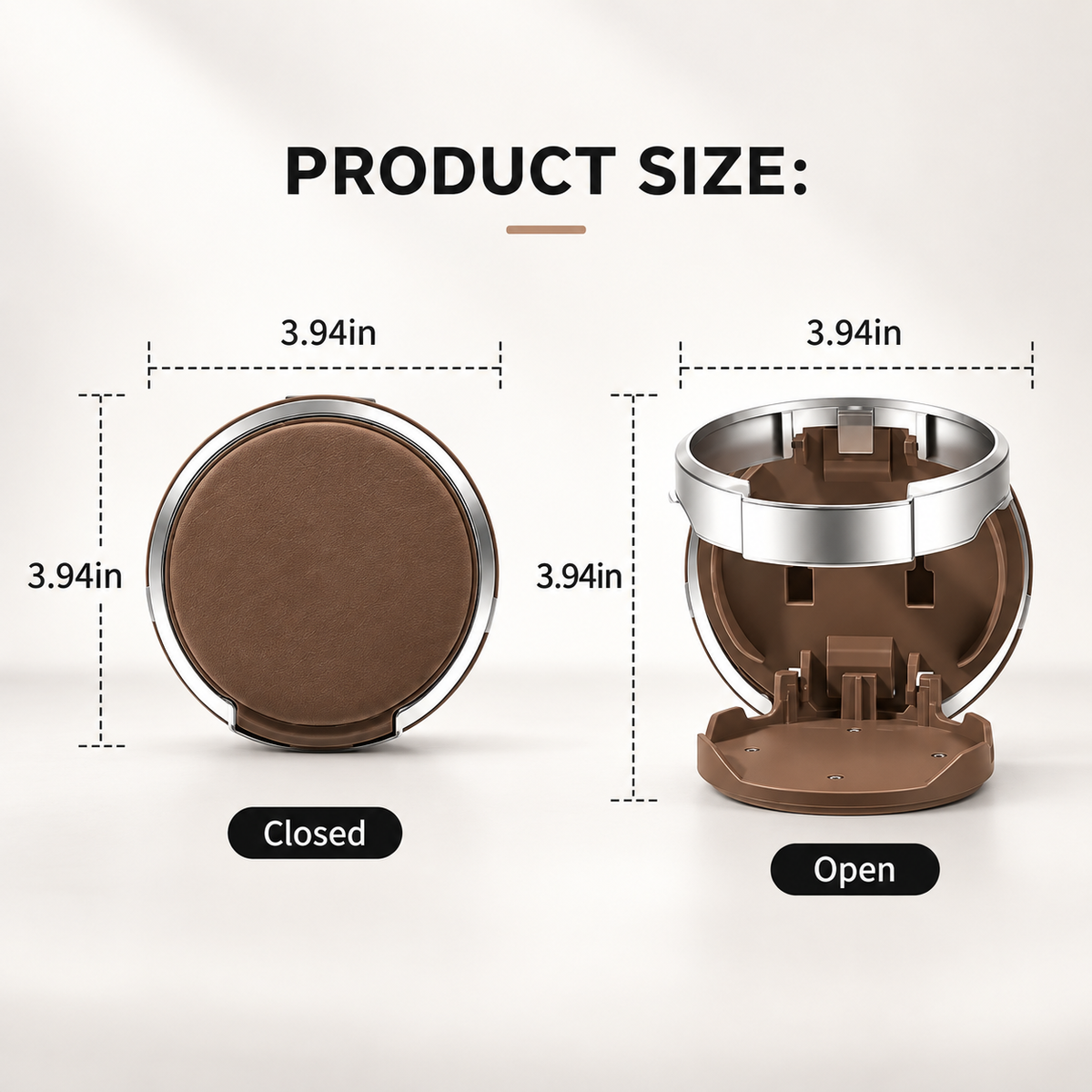 🥤Universal Foldable Car Cup Holder with Hooks - Suitable for Bottles, Coffee Cups, and Glasses