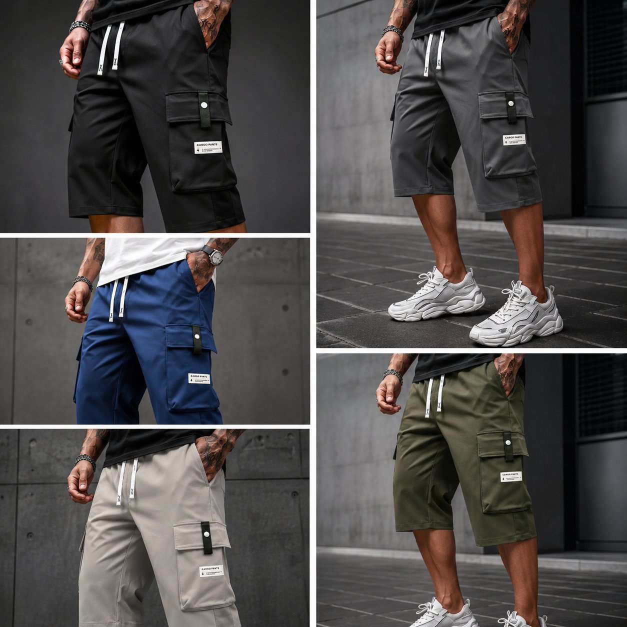 ⏳Buy 2 Free Shipping !!📢Men's Casual Drawstring Capri Cargo Pants 🔥