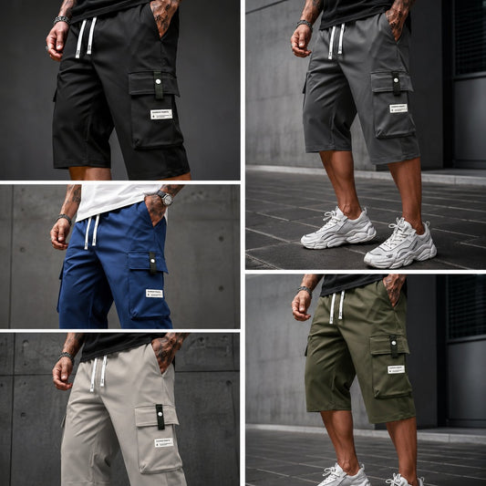 ⏳Buy 2 Free Shipping !!📢Men's Casual Drawstring Capri Cargo Pants 🔥