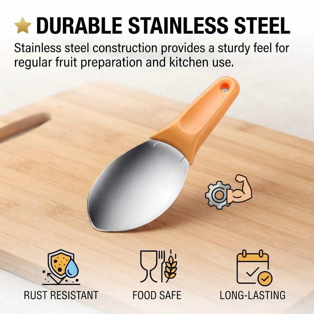 Stainless Steel Multifunctional Peeling Slicing Tool For Mango, Banana, Pineapple, Melon