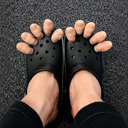Big Toe Crocodile Curse Funny Clogs