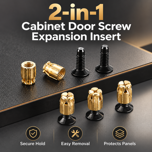 🔩2-in-1 Cabinet Door Screw Expansion Insert