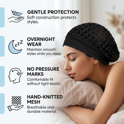 🌙Stretchy Wide-Edge Sleeping Cap Set