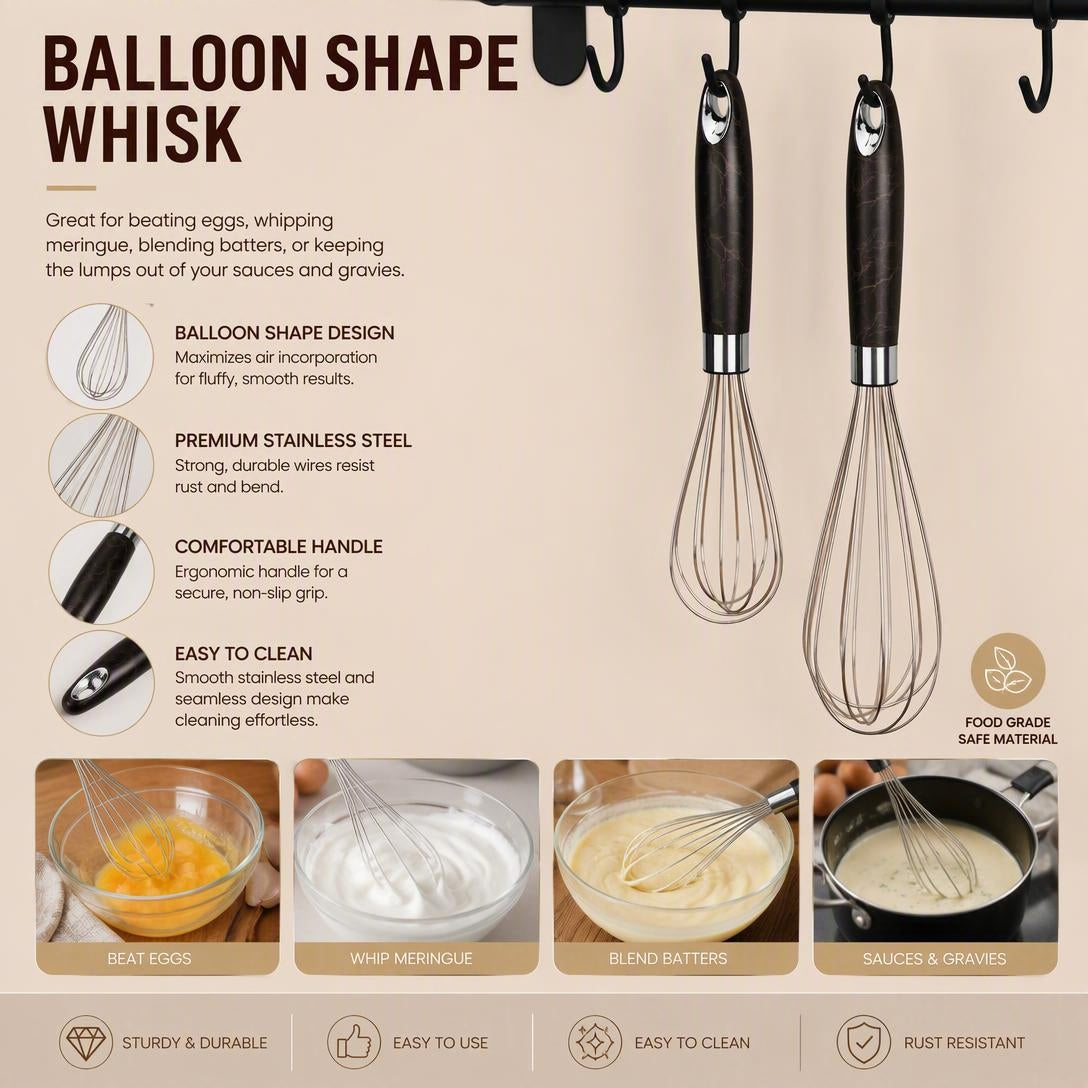 Stainless Steel Manual Egg Beater Kitchen Mixer