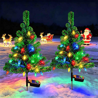 🎄 Solar Christmas Tree Lights – Waterproof Multicolor Outdoor Yard Decorations (BUY 2 GET FREE SHIPPING)