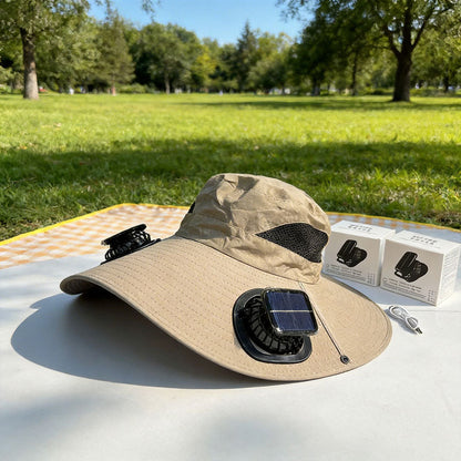 🌞New Solar-Powered Outdoor Cooling Fan Hat