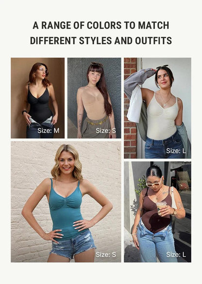 🔥Hot Sale 49% off🌟👙Women's Shapewear Seamless Camisole Bodysuit