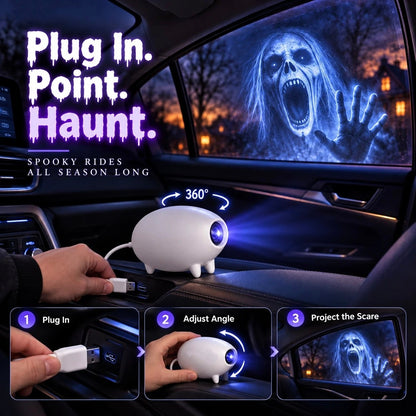 🎃 Halloween Window Projector 👻 16 Spooky Scenes & 360° Adjustable Stand