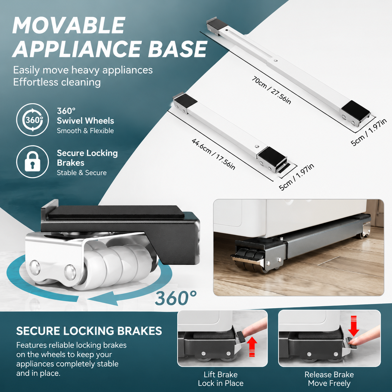 🛡️2-piece adjustable telescopic heavy-duty metal frame