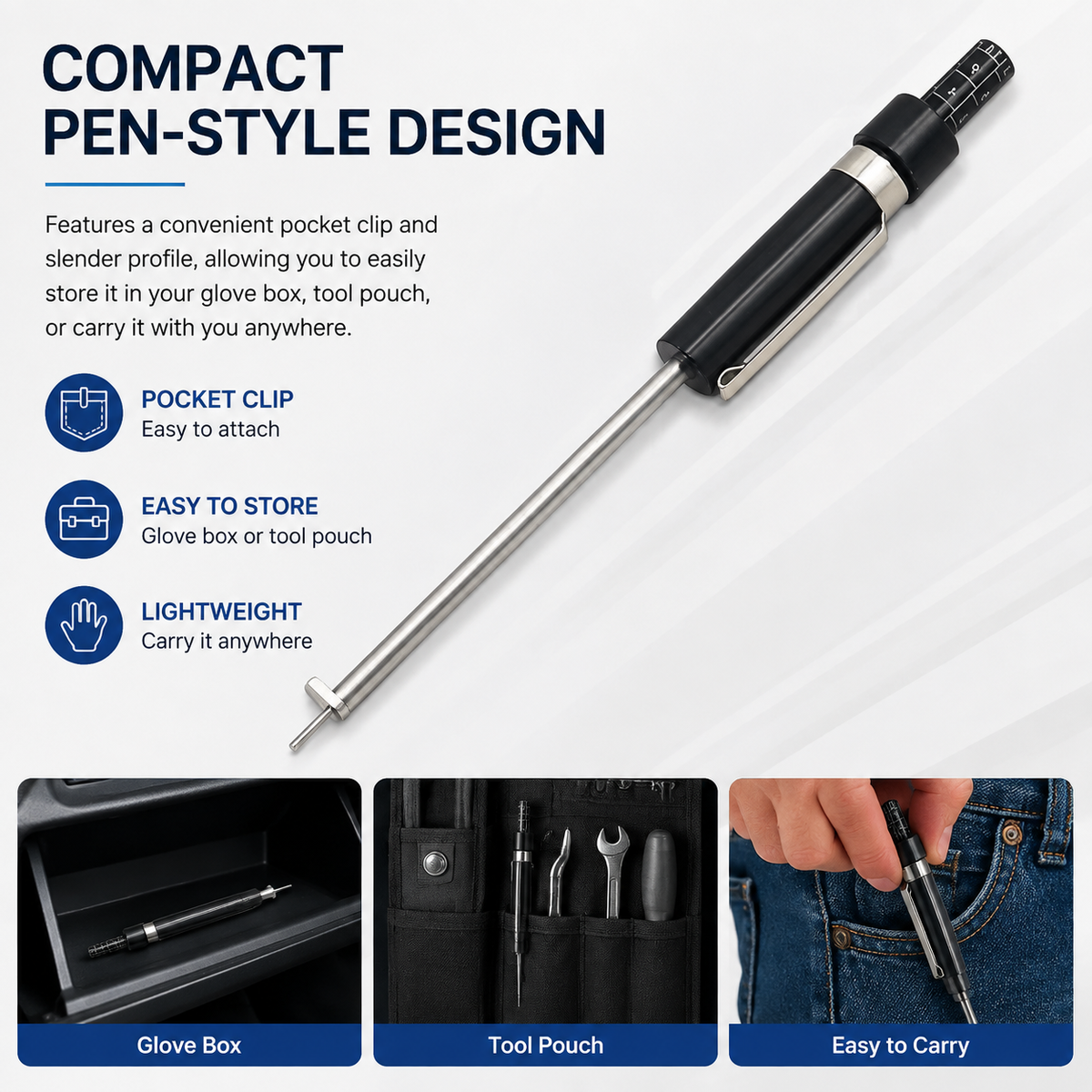 🖊️Professional brake pad thickness measuring pen