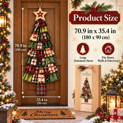 🧶🎄DIY Christmas Tree Door Hanging Set - Suitable for front doors, walls, porches, and home Christmas decorations