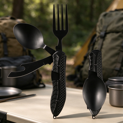 Multifunctional Folding Fork & Spoon Set