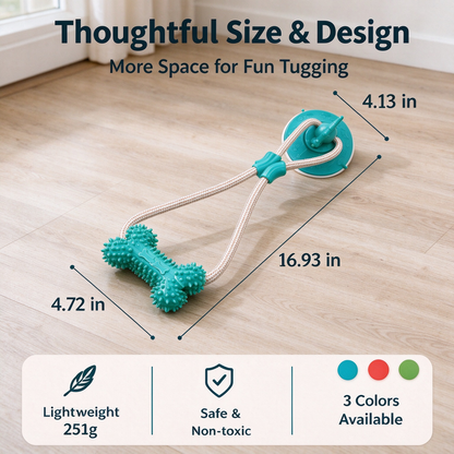 Dog Suction Cup Tug-of-war Teething Toy