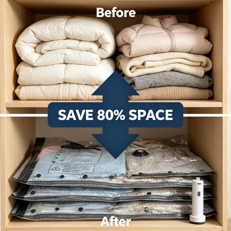 ✈️Vacuum clothing travel storage bag