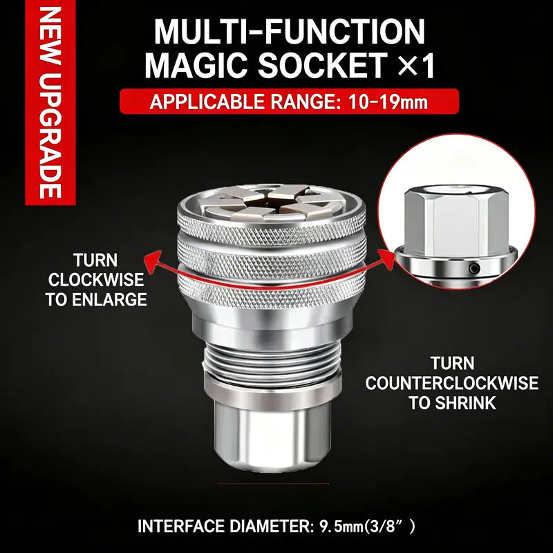 Adjustable Multi Purpose Socket Wrench - Universal Repair Tool