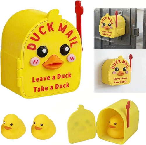 🦆🧲 3D Printed Magnetic Cruising Ducks Mailbox Wall Mounted Mini Box with 2 Mini Ducks