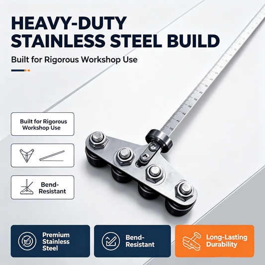 📏Stainless steel 60cm dual-axis positioning calipers - suitable for woodworking layout tasks