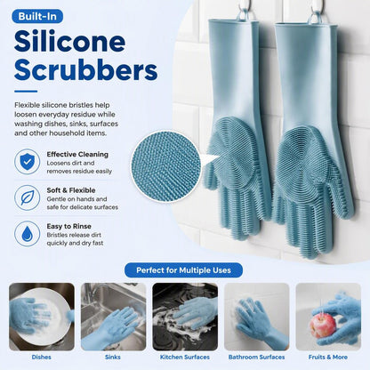 Silicone Kitchen Gloves For Home & Pet Care