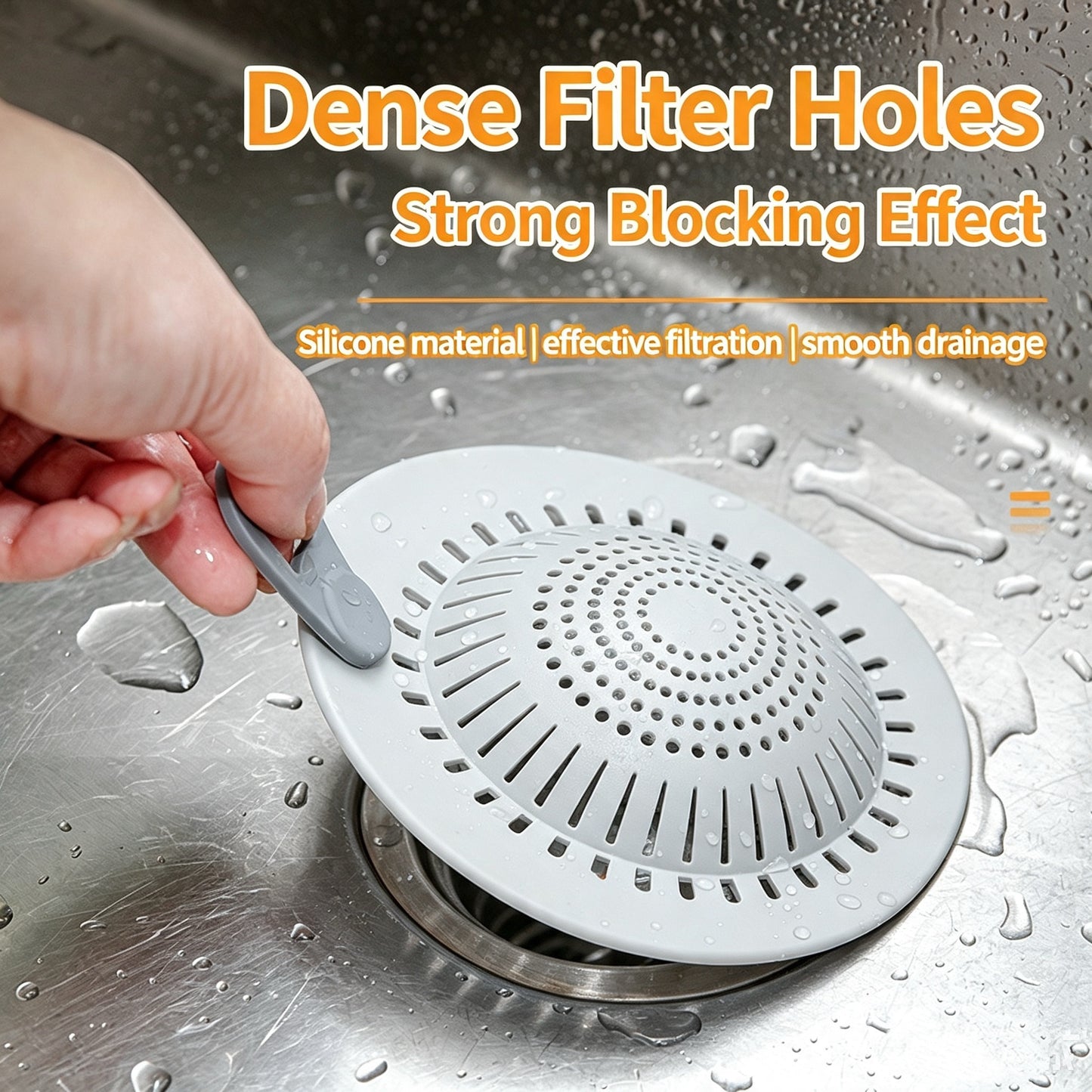 Silicone Drain Hair Catcher / Drain Outlet Strainer