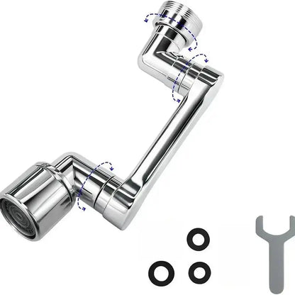 🦾🌊 Metal Faucet Extender with 1440° Rotation Brass Aerator