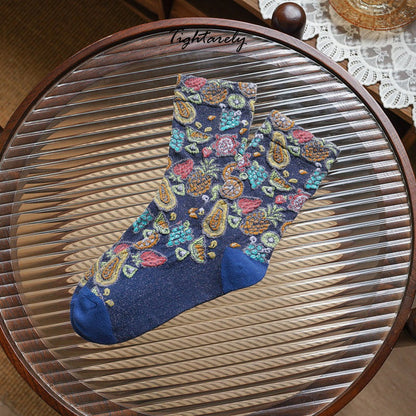 Vintage Embroidered Floral Women Socks(🎁Hot Sale)-H*