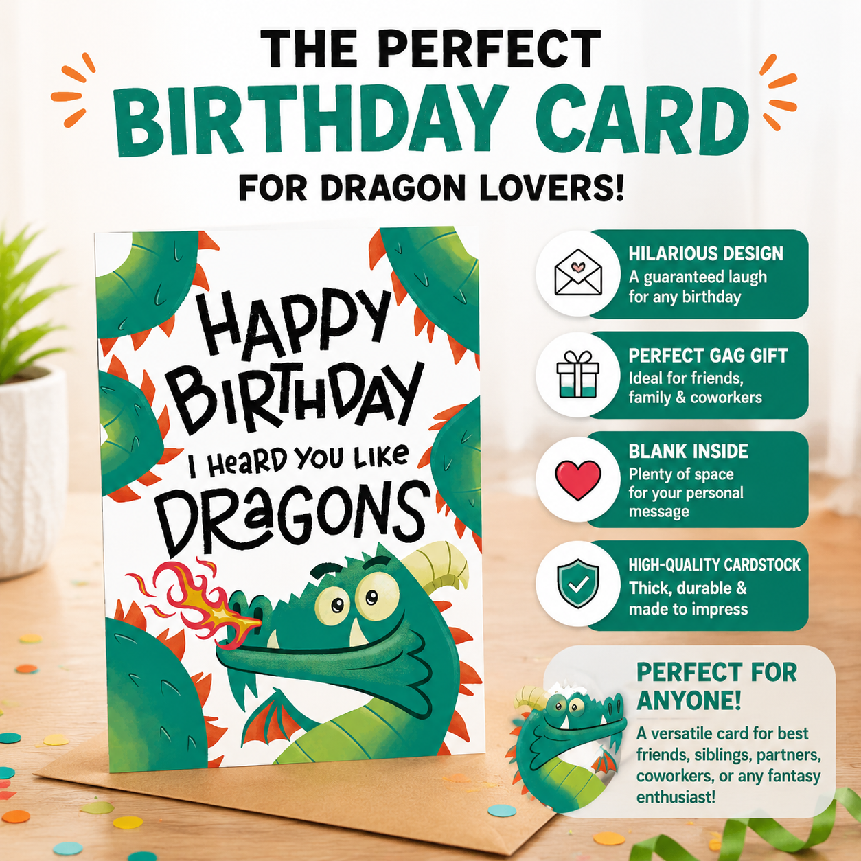😂💌"I Heard You Like Dragons" Funny Birthday Card