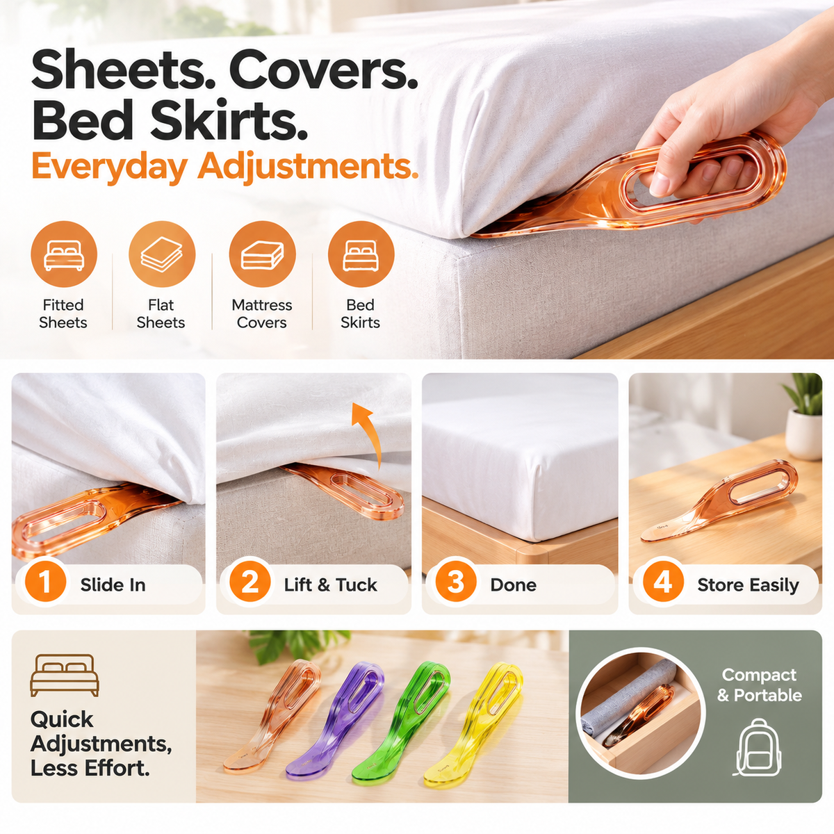 🛏️ New Bed Sheet & Mattress Organizer