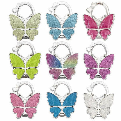 🦋👜 Butterfly Foldable Handbag Hanger,Folding Purse Table Hook Holder