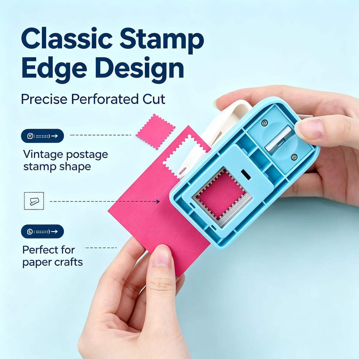 📮Stamp punch and embossing tool, suitable for junk diaries and scrapbooks