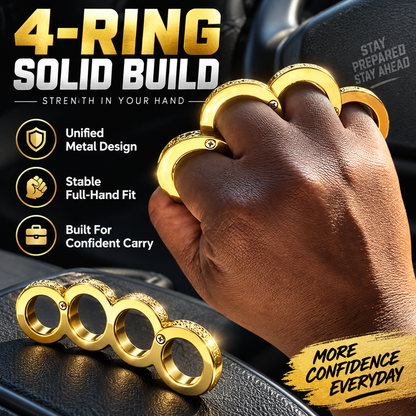 💍Transformable EDC ring—combines self-defense and emergency window-breaking functions; suitable for outdoor carry