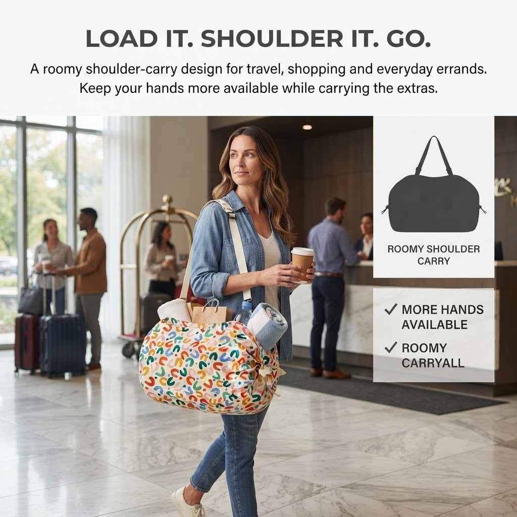 Large-Capacity Foldable Travel Tote