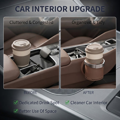 Universal Foldable Car Cup Holder with Hook