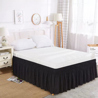 🛏️Elegant Elastic Wrap-Around Bed Skirt