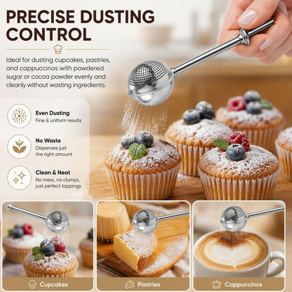 ✨Stainless Steel Long Handle Flour & Sugar Baking Sieve
