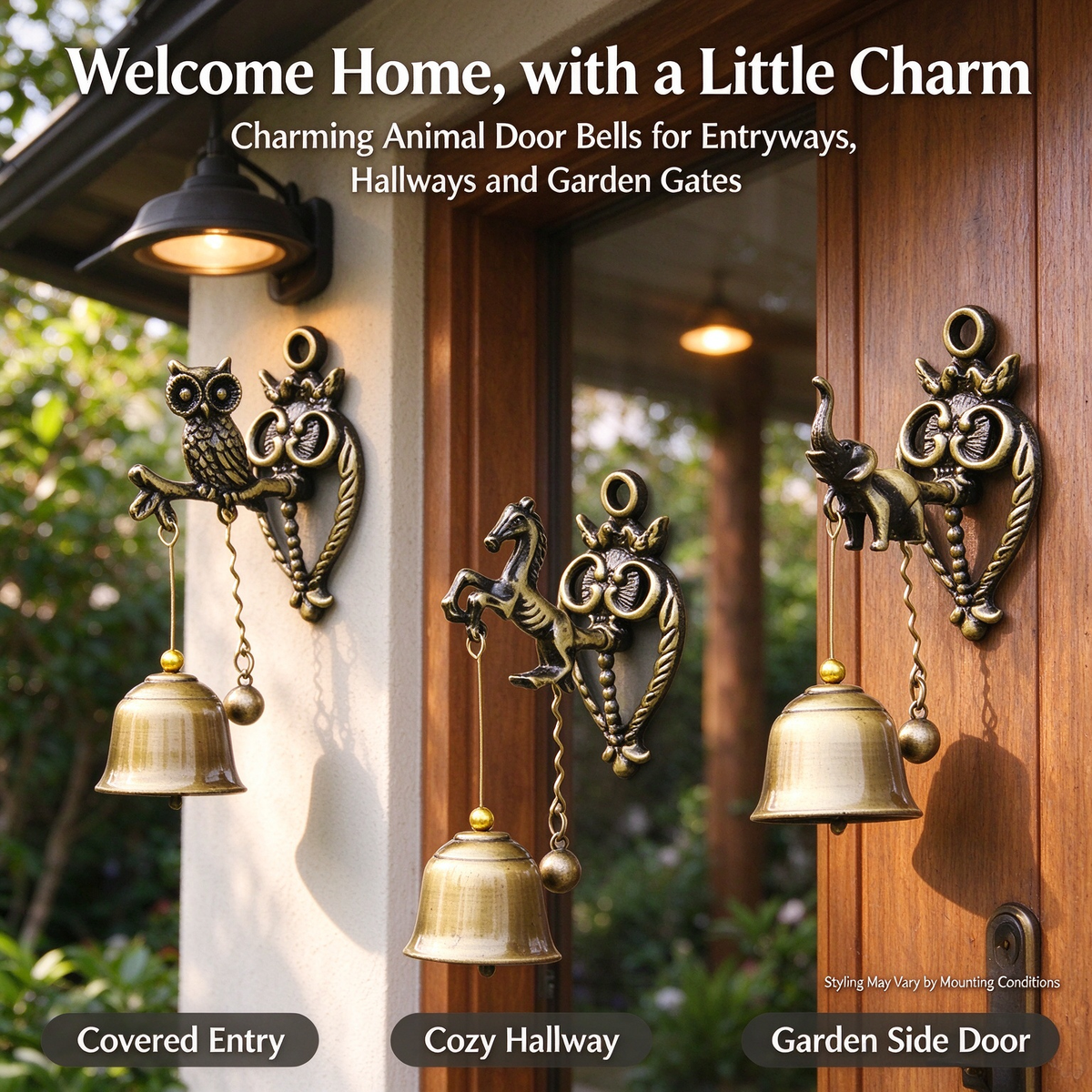 Vintage Animal Hanging Door Bell
