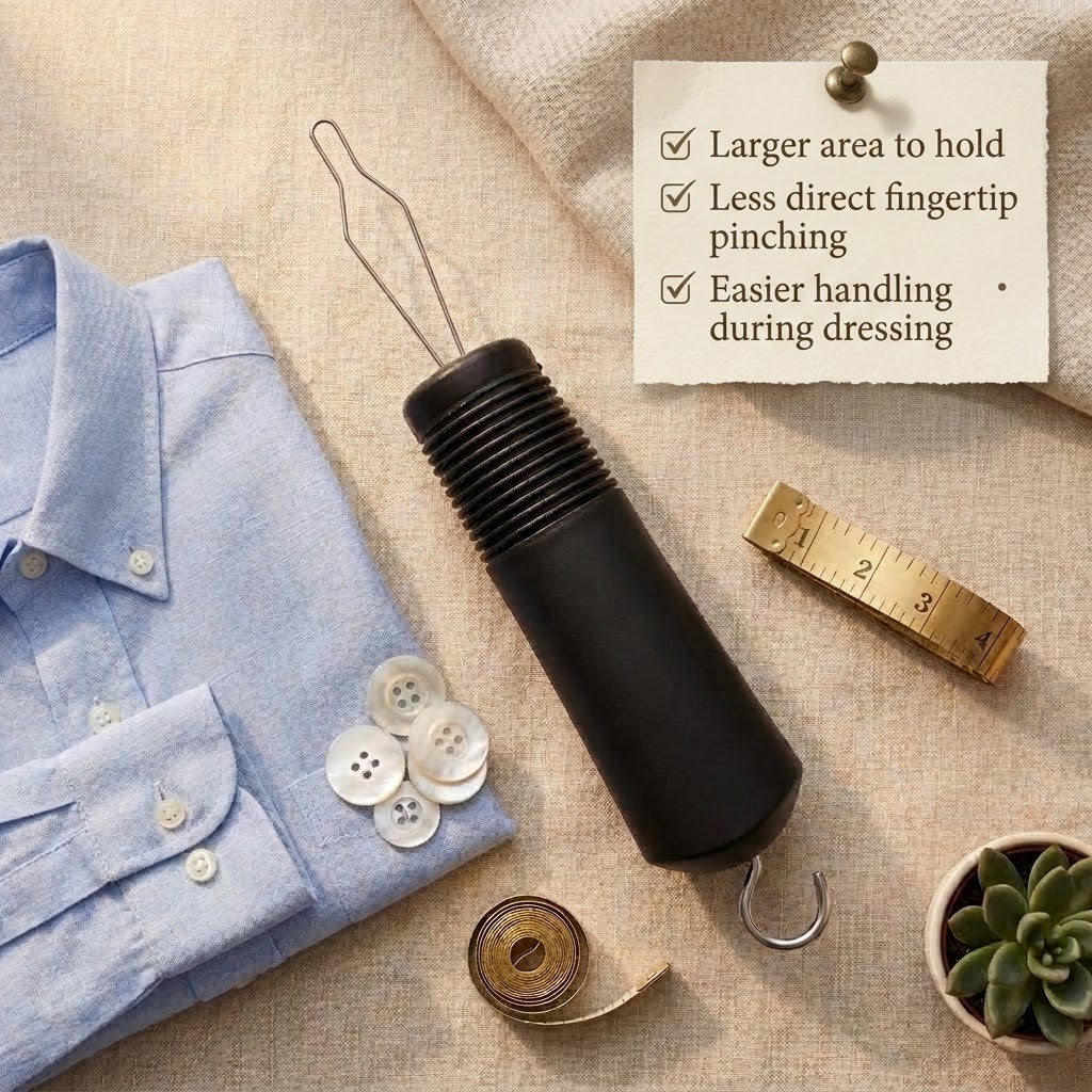 One-Hand Button Hook Dressing Aid – Easier Independent Dressing