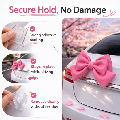 🎀Car rear bowtie decoration (for vehicle exterior)