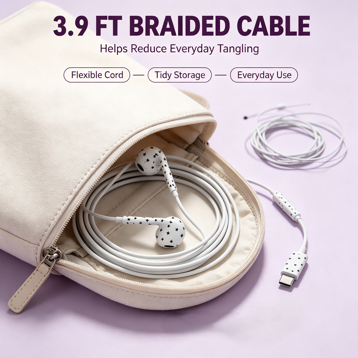 USB-C Wired Semi-In-Ear Earbuds