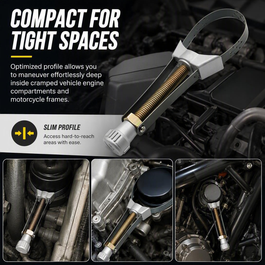 🛠️Yuanbao steel strip wrench oil filter removal tool