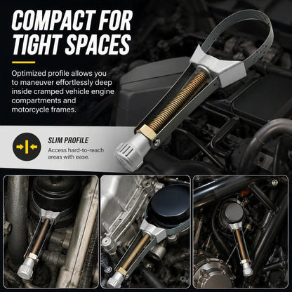 🛠️Yuanbao steel strip wrench oil filter removal tool