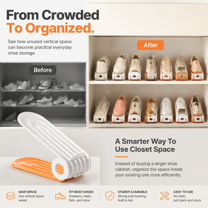Foldable Space-Saving Shoe Organizer