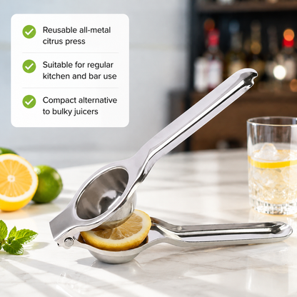 Easy-Press Stainless Steel Lemon Juicer