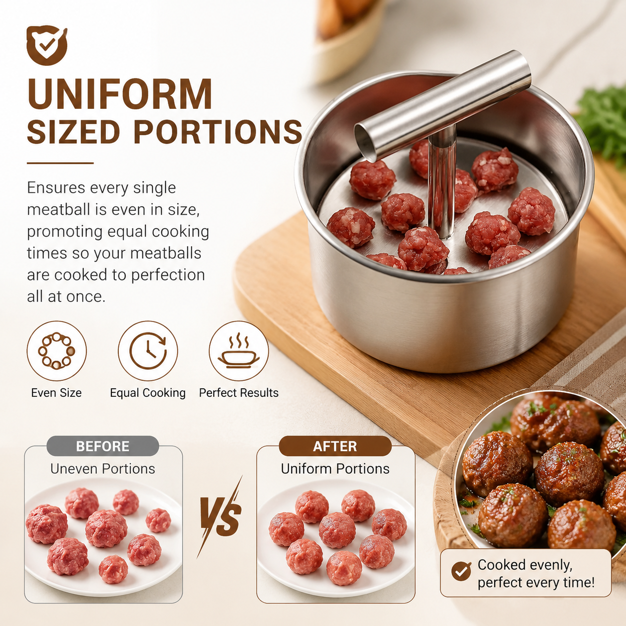 ⚡Upgrade 6/12 Ball Manual Meatball Maker Tool