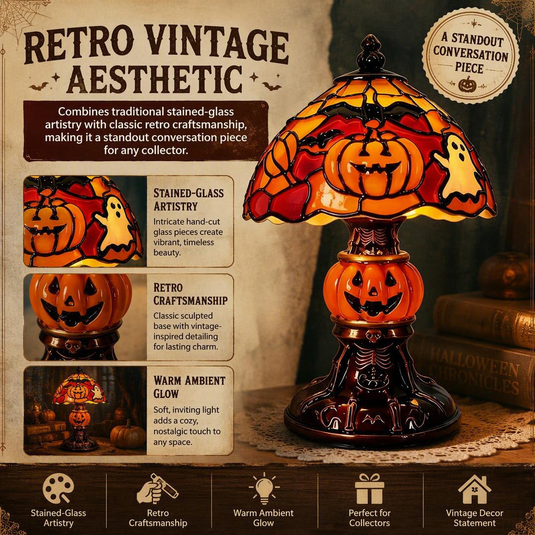 🎃Halloween Ghost Bat Pumpkin Table Lamp